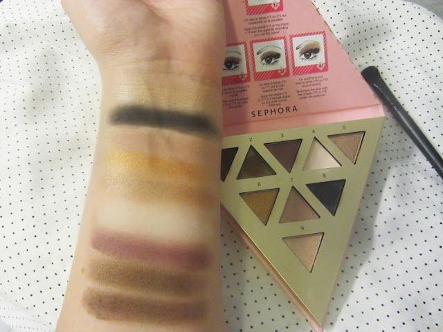 Sephora The Delicate eyeshadow pallet swatches