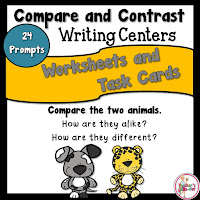 Compare and Contrast Worksheets and Task Cards