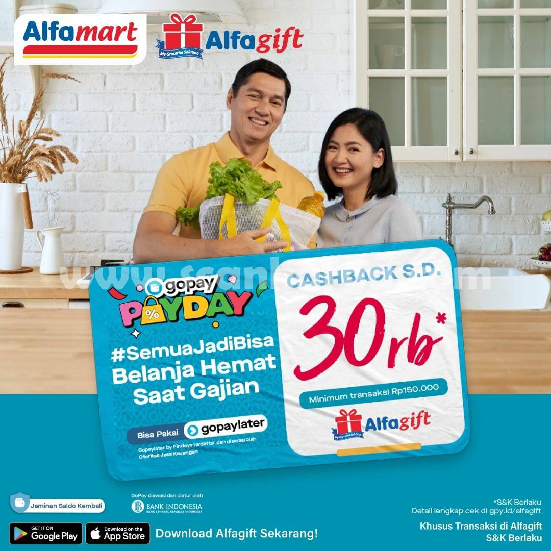 ALFAMART Promo GOPAY PAYDAY – Cashback Hingga Rp 30.000