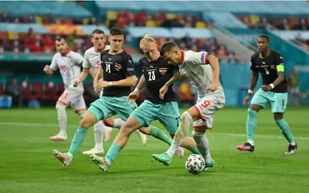 ملخص واهداف مباراة النمسا ومقدونيا (3-1) كأس أمم أوروبا