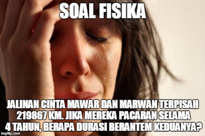 15 Meme 'Soal UN Fisika' Ini Nyeleneh Banget, Bisa Ngejawabnya Nggak?