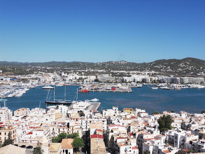 View from the walls of Ibiza Old Town