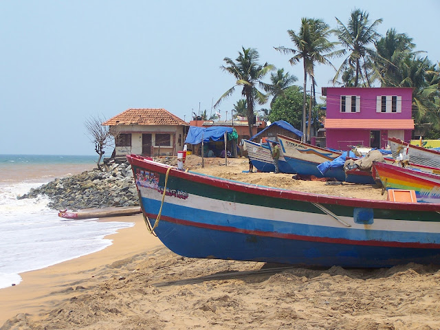 Plage de pêcheurs à Thiruvananthapuram