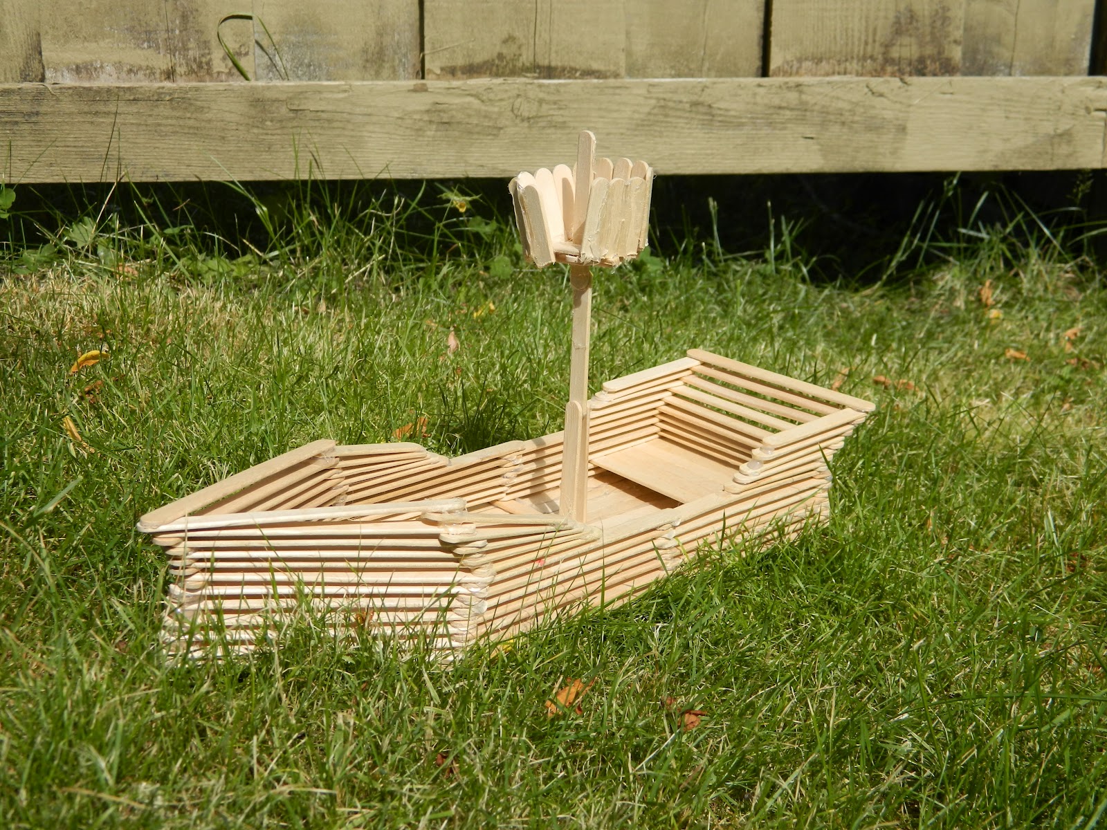 Popsicle Stick Boat