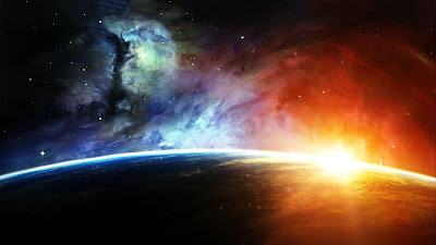 Space HD space sunrise Wallpaper