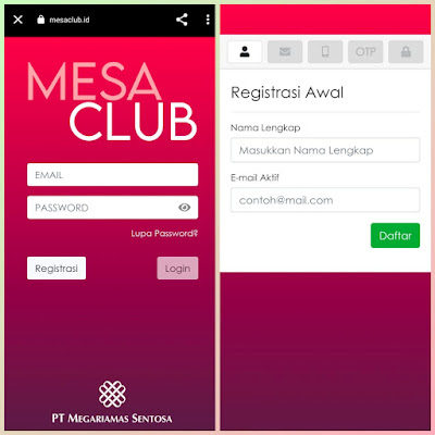 registrasi mesa club