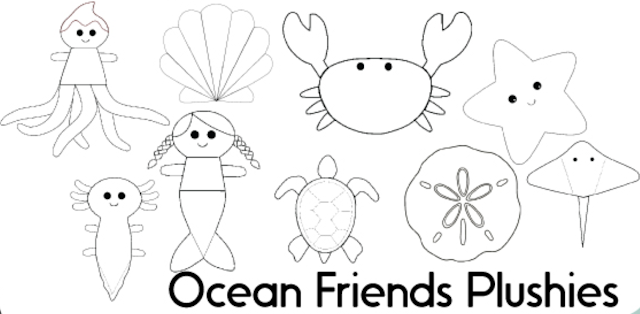 Ocean Friends sewing patterns