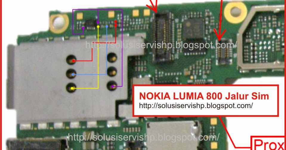Jalur SIM Nokia Lumia 800    | Solusi Servis Handphone