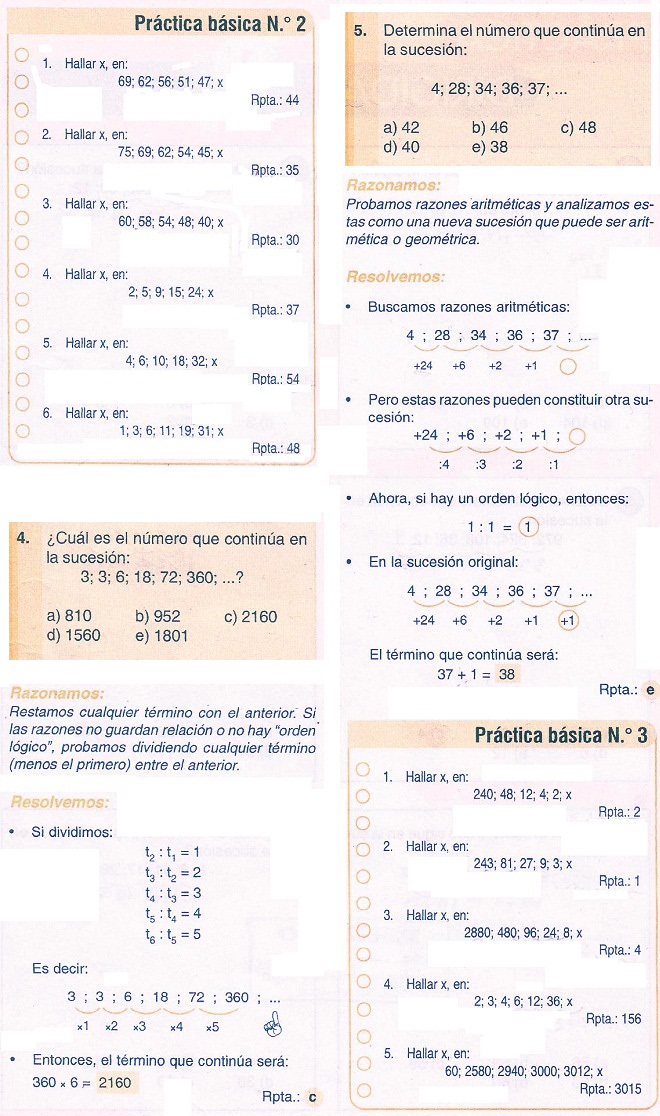 Sucesiones Numéricas Ejercicios Psicotecnico Blog Del