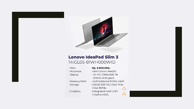 Laptop Lenovo IdeaPad Slim 3