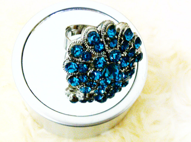 Blue Crystal Ring for women