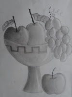 Harmony Arts Academy Drawing Classes Sunday 04-June-2017 11 yrs Chaitrali Suhas Bhagwat Fruit Basket Still Life Drawing Grade Pencils