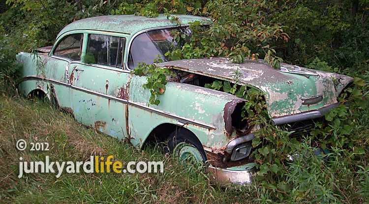 Itching for a 1956 Chevy project This Pinecrest Green Chevrolet 210 was 