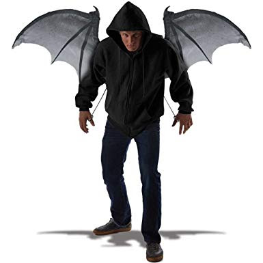 This Stuff Is Wearable Giant Bat Wing That Open And Close, Perfect for Halloween Party Or Cosplaying
