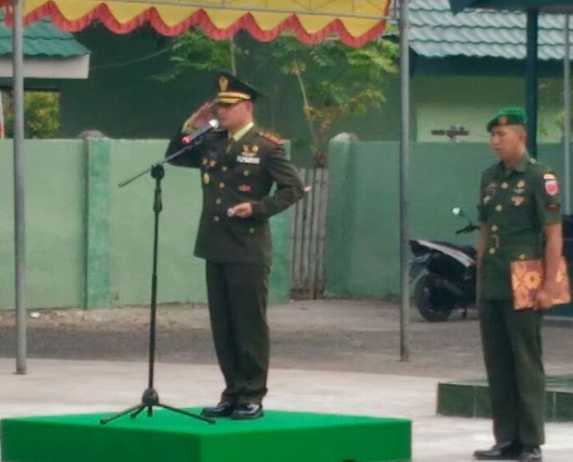 Letkol.ARM. Yuwono Pimpin Upacara Hari Kesaktian Pancasila, Di Makodim 1415