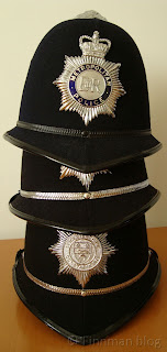 Collecting British Police helmets