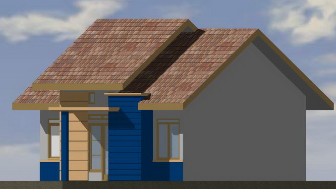 Contoh Rumah Minimalis Type 48 denah desain rumah minimalis