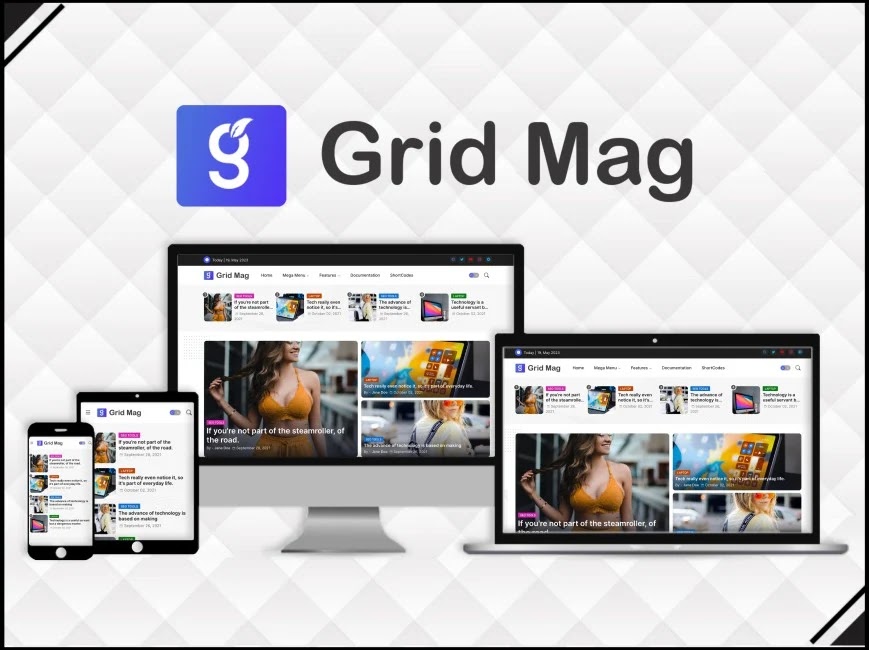 Grid Mag - Responsive & Magazine Blogger Template