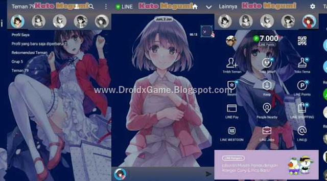 Download Tema Line Anime Katou Megumi ( Saekano )