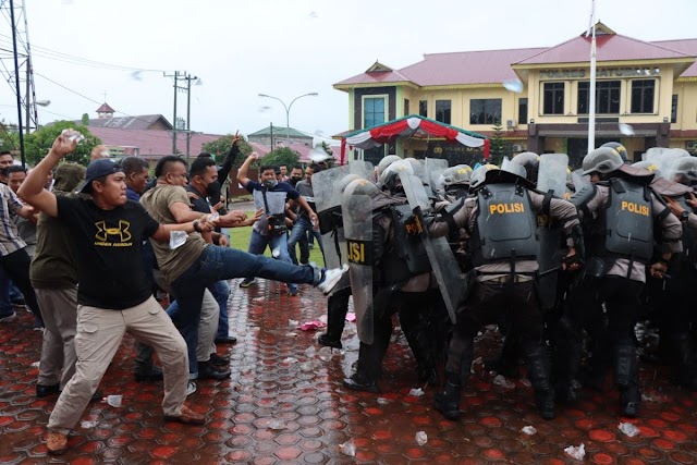 Jelang Pilkades, Polres Batu Bara Laksanakan Simulasi PAM TPS