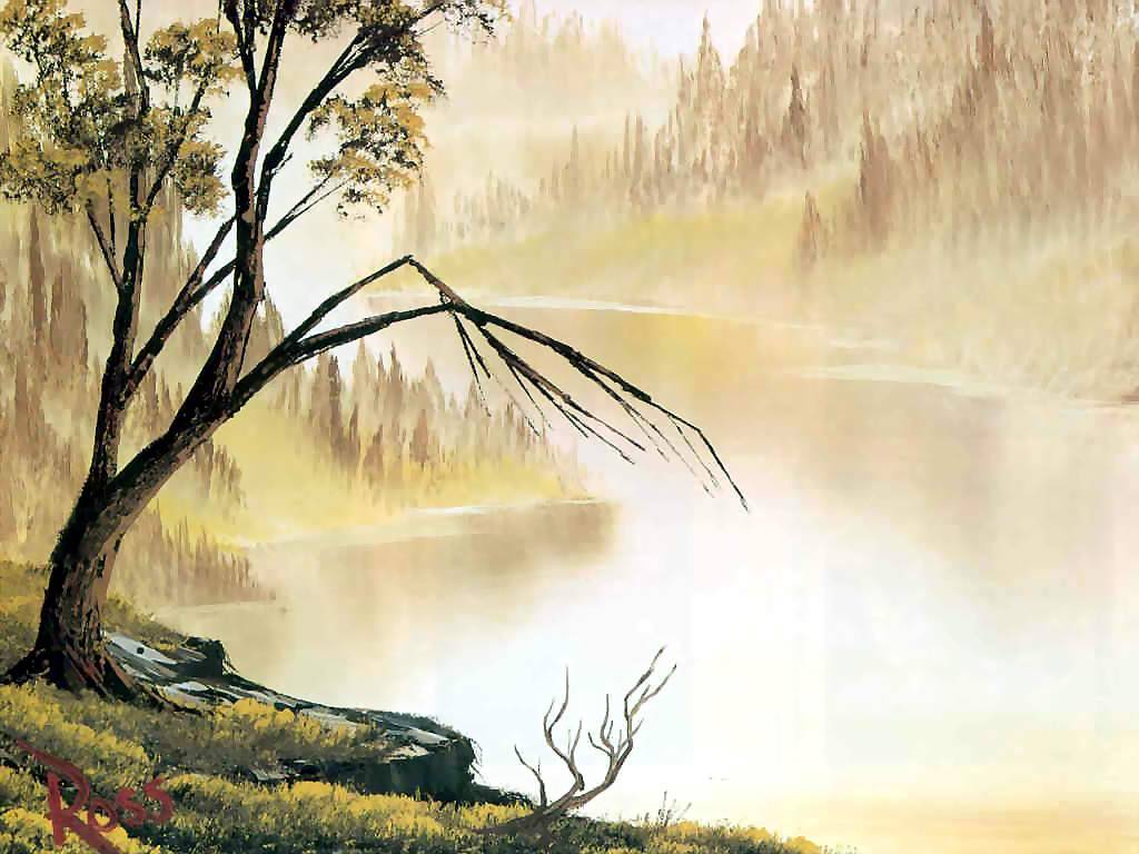 Galery Lukisan Lukisan Sungai Berkabut