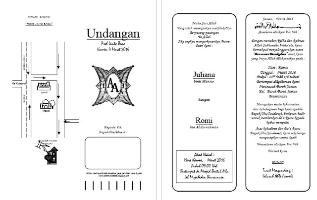 Download Desain Undangan Pernikahan Format Word  Rakus Share