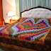 bargello heart (bed cover)