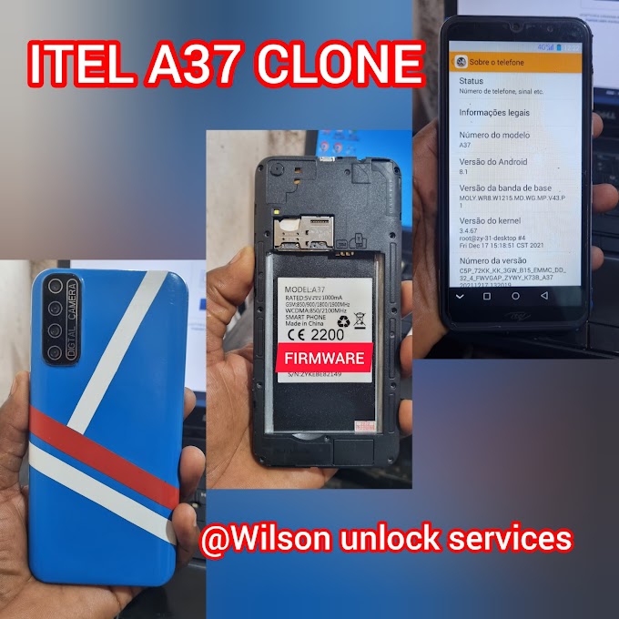 ITEL A37 CLONE MTK  FIRMWARE FLASH FILE DOWNLOAD