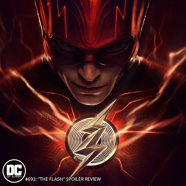 Ezra Miller as The Flash | Text: DC on SCREEN #692: The Flash Spoiler Review