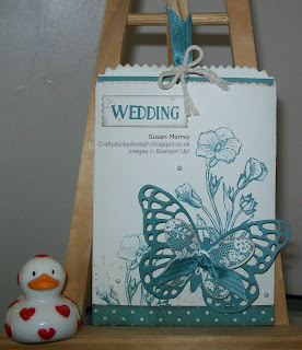 Stampin' Up! Made by Susan Simpson (Merrey) Independent Stampin' Up! Demonstrator, Craftyduckydoodah, Butterfly Basics, Bold Butterfly Thinlets, Gorgeous Grunge, Tin of Cards, Mini Treat Bag Thinlets, 