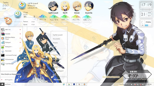 Windows 8/8.1 Theme Sword Art Online: Alicization by Enji Riz Lazuardi