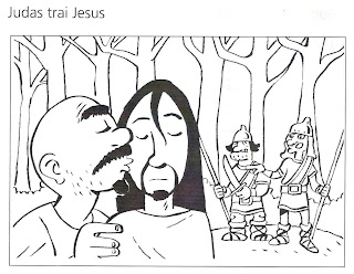 Resultado de imagem para Jesus e a traição de Judas atividades e desenhos