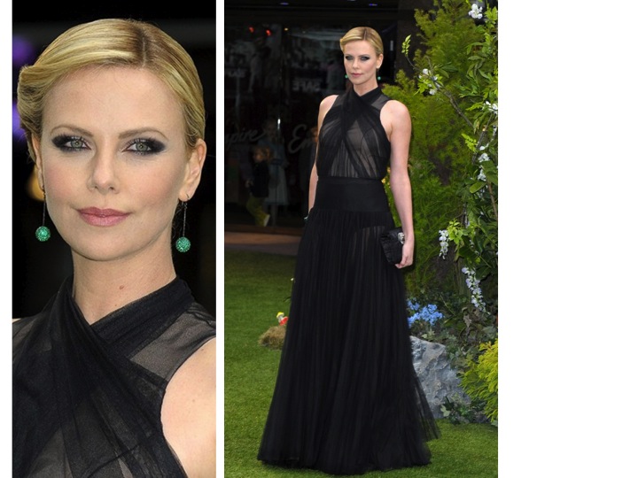 Charlize Theron and Kristen Stewart in Dior and Marchesa