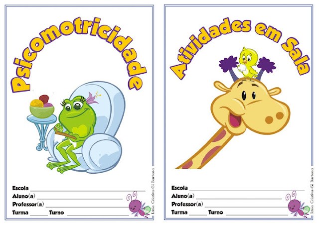 Capas para Caderno Galinha Pintadinha