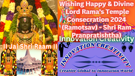 Wishing Happy & Divine Lord Rama's Temple Consecration 2024 (Ramotsav - Shri Ram Pranpratishtha)
