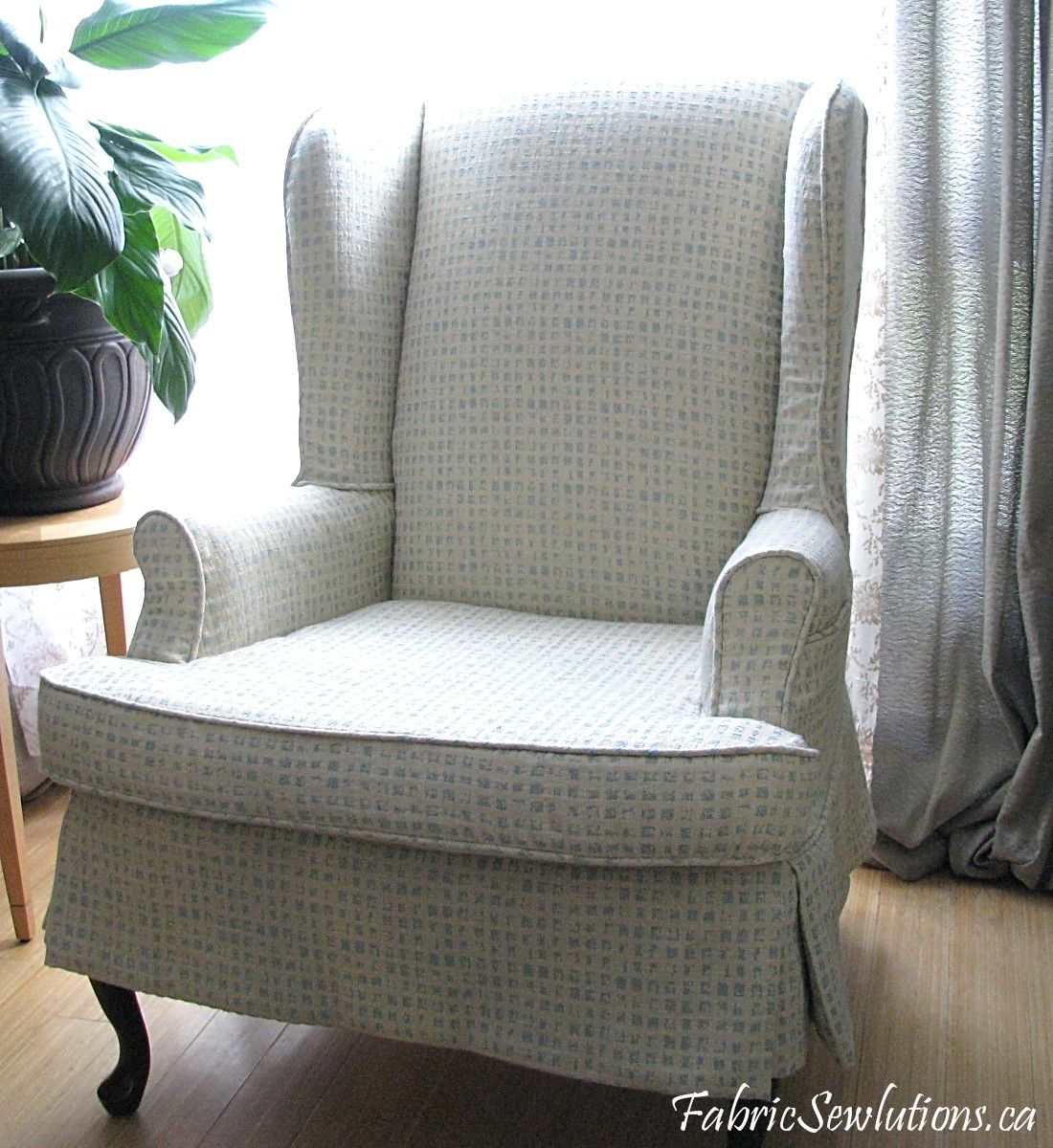 Sewlutions' World: Wingback Chair Slipcover