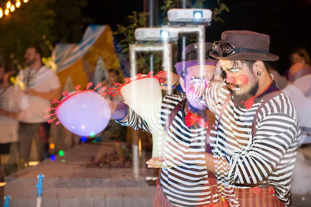 Atração circense com bolhas para todo tipo de eventos