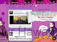 Download BBM Muslimah Violet V2.12.0.9 Apk Terbaru Gratis