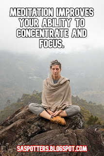 Meditation improves your ability to concentrate and focus.