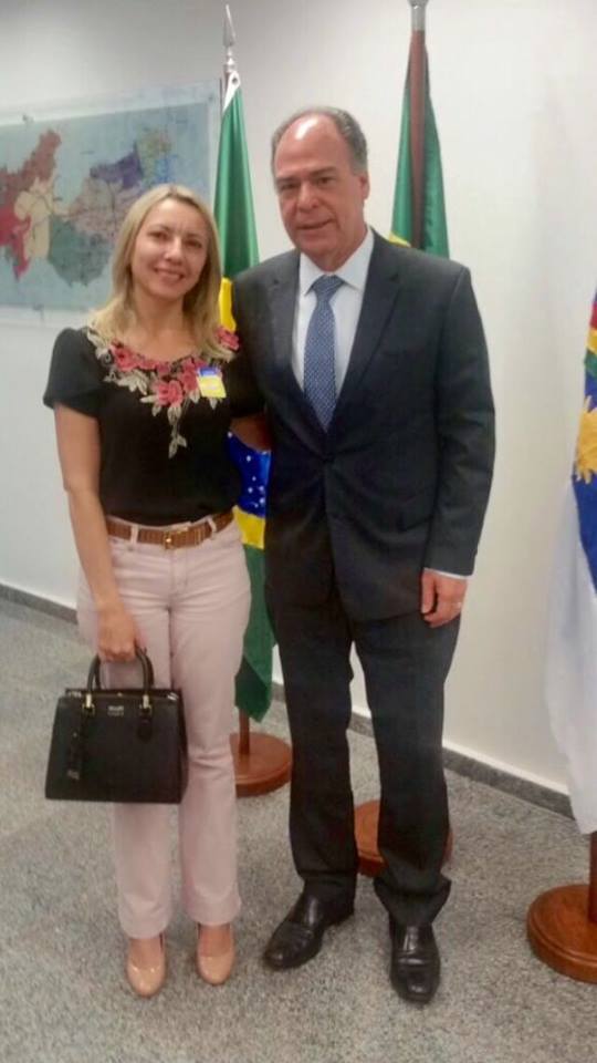 Prefeita Neide Reino foi recebida pelo senador Fernando Bezerra, em Brasilia