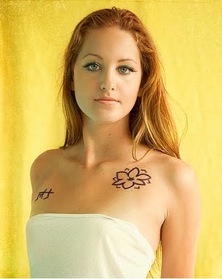 sunflower tattoo designs for girls and star flowers