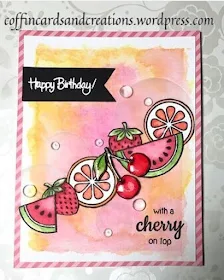 Sunny Studio Stamps: Fresh & Fruity Fruit Card by Tricia Coffin