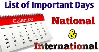 Important Days and Dates