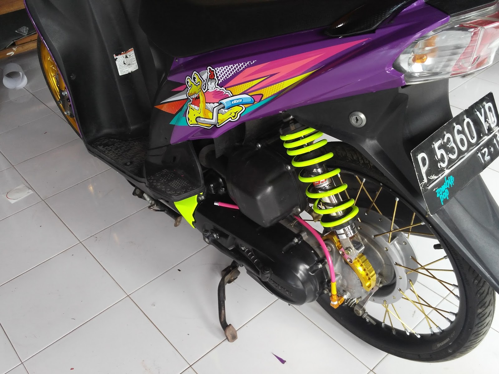 Cutting Sticker 3d Suzuki Nex Modifikasi Streetracing Mothai