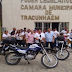 Prefeitura de Tracunhaém (PR) entrega motocicletas para trabalho dos Agentes Comunitários de Saúde.