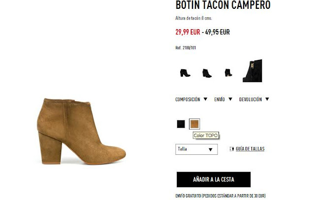 Botín camel Zara primavera/verano 12