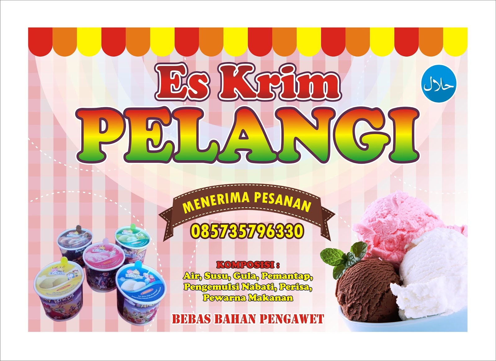 KATJONK Es Krim Pelangi 