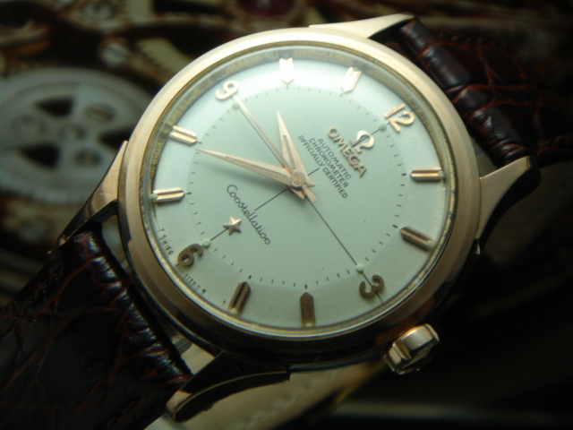 99) ***VINTAGE OMEGA CONSTELLATIONS PIE PAN AUTOMATIC WATCH ( SOLD )