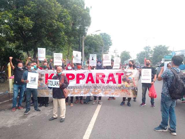 KEPPARAT desak aparat tuntaskan kasus kekerasan dan penganiayaan terhadap jurnalis di Surabaya