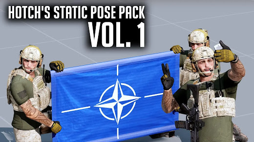 Arma 3にポーズをいくつか追加するHotch's Static Pose Pack Vol. 1 MOD